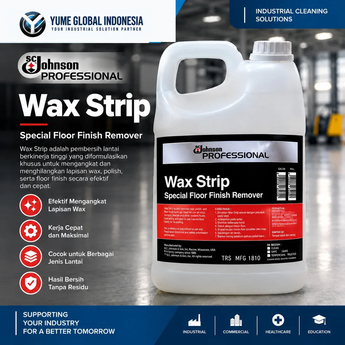 SC Johnson Wax Strip – Pengupas Wax, Sealer & Floor Finish